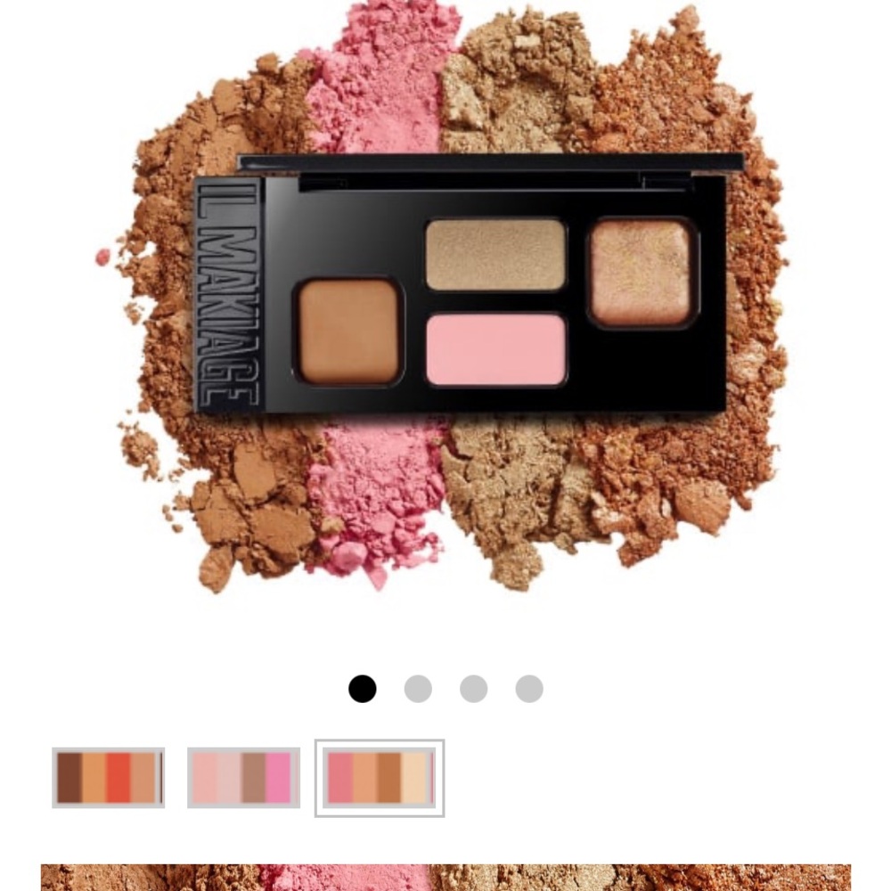 Il Makiage high point bronzer blush & highlighter pro palette medium never used